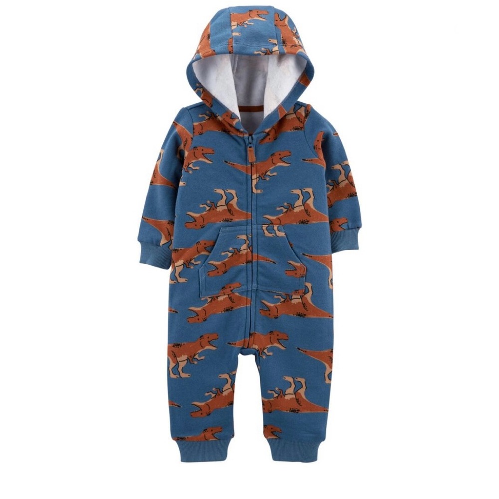 Carter’s - Zip-Up Hooded Jumpsuit (12mo)